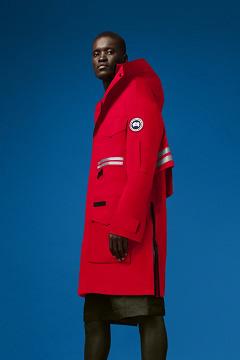Chamarras Canada Goose Hombre México - Mogan Chubasquero Rojos GY9584637